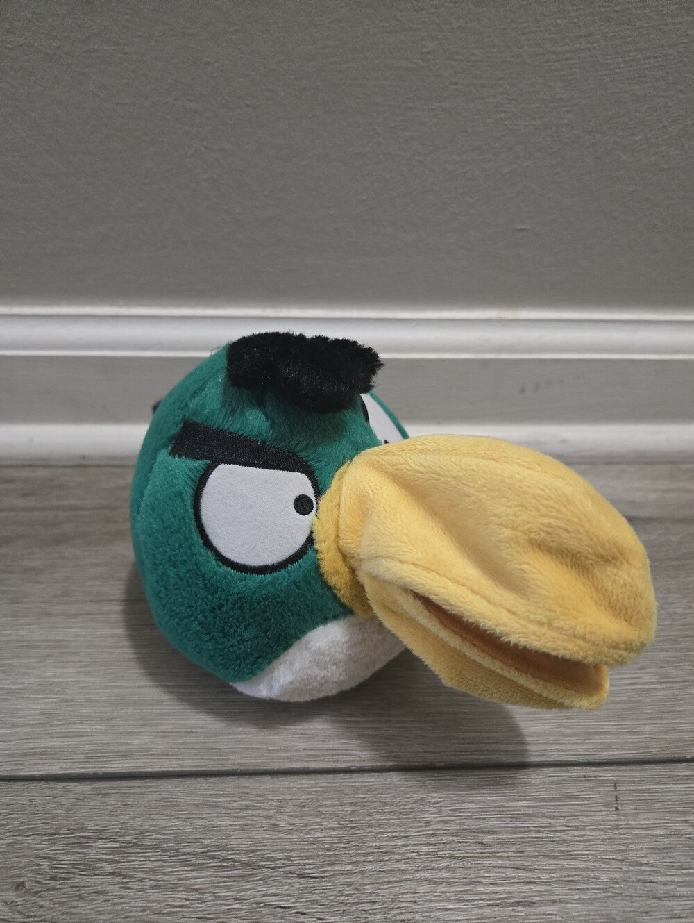 HTF Angry Birds Hal Toucan Plush Green Bird Commonwealth Beak No Sound